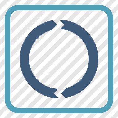 Döndürme vektör simgesi bir çerçeve içinde