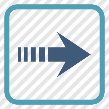 Doğru vektör simgesi bir çerçevede göndermek