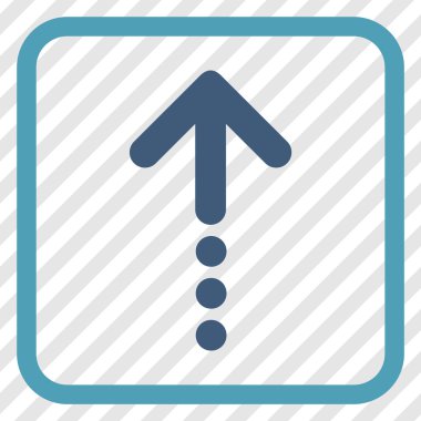 Vektör simgesi bir çerçeve içinde gönder