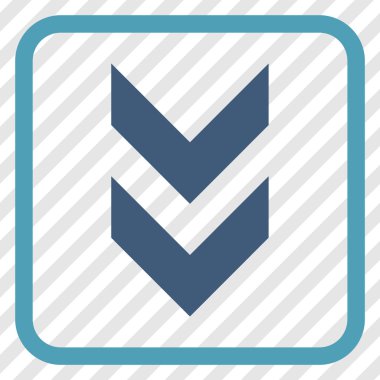 Vektör simgesi bir çerçeve içinde aşağı kaydır