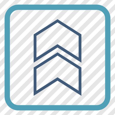 Vektör simgesi bir çerçeve içinde yukarı kayması