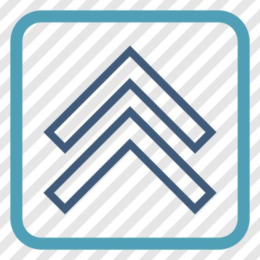 Vektör simgesi bir çerçeve içinde yukarı kayması