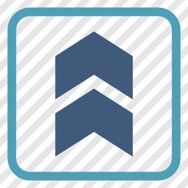 Vektör simgesi bir çerçeve içinde yukarı kayması