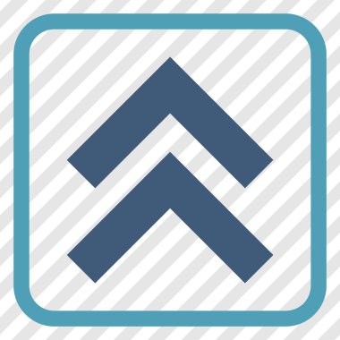 Vektör simgesi bir çerçeve içinde yukarı kayması