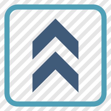 Vektör simgesi bir çerçeve içinde yukarı kayması