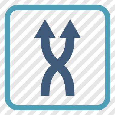 Vektör simge yukarı okları bir çerçevede shuffle