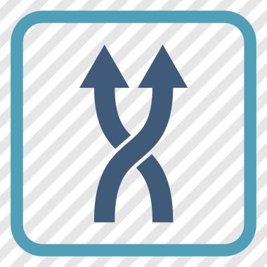 Vektör simge yukarı okları bir çerçevede shuffle