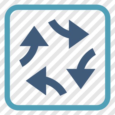 Oklar vektör simgesi bir çerçevede girdap