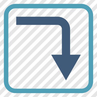 Vektör simgesi bir çerçeve içinde geri çevirmek