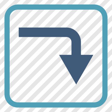 Vektör simgesi bir çerçeve içinde geri çevirmek