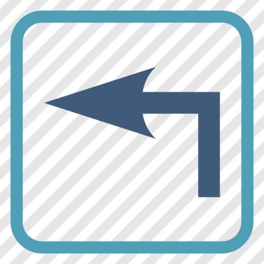 Sol vektör simge bir çerçevede açmak