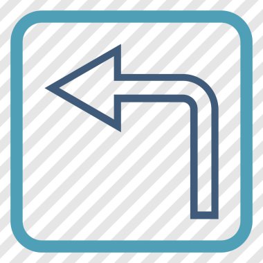 Sol vektör simge bir çerçevede açmak