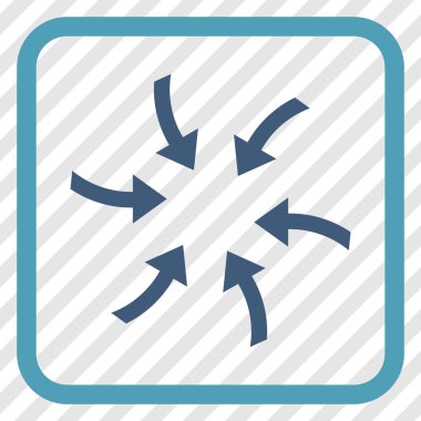 Oklar vektör simgesi bir çerçeve içinde burgu