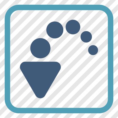 Vektör simgesi bir çerçeve içinde geri al