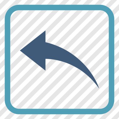 Vektör simgesi bir çerçeve içinde geri al