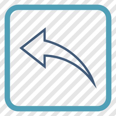 Vektör simgesi bir çerçeve içinde geri al