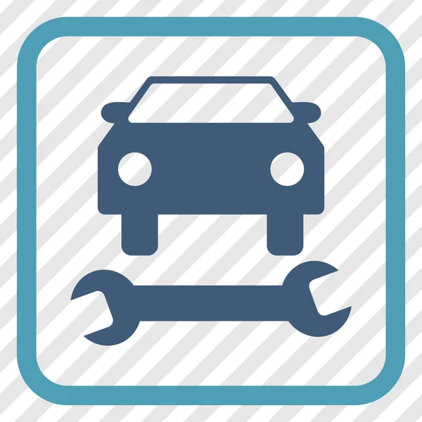 Car Repair Vector Icon In a Frame — Stock Vector