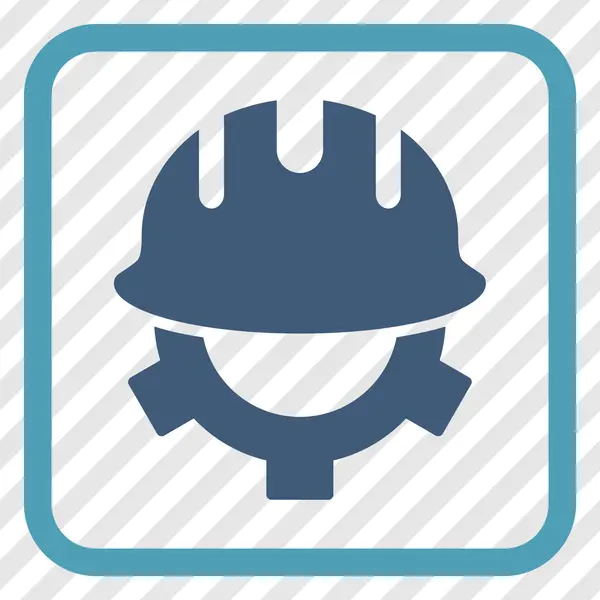 Development Helmet Vector Icon In a Frame — Stock Vector