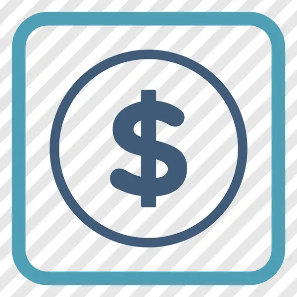 Dollar Vector Icon In een Frame — Stockvector