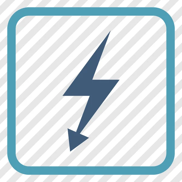 Electric Strike Vector Icon In a Frame — Stock Vector