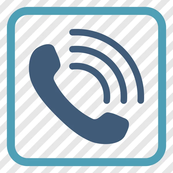 Icono de Vector de llamada telefónica en un marco — Vector de stock