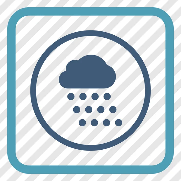 Ícone de vetor de nuvem de chuva em um quadro —  Vetores de Stock