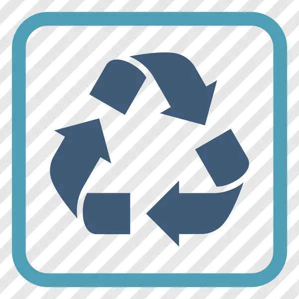 Vektor-Symbol in einem Rahmen recyceln — Stockvektor