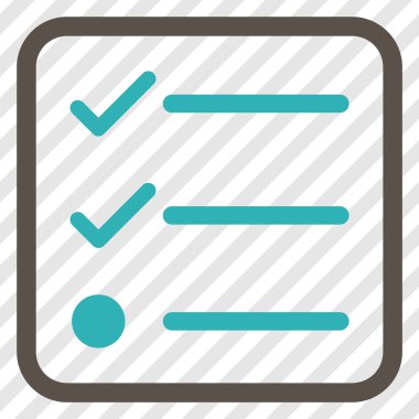 Denetim listesi vektör simgesi bir çerçeve içinde