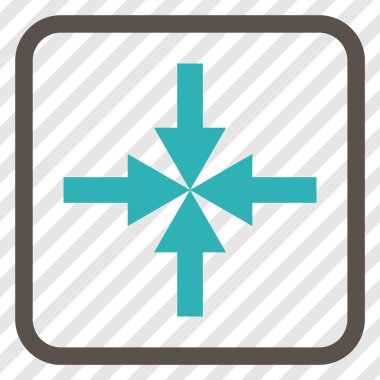 Oklar vektör simgesi bir çerçeve içinde sıkıştırmak