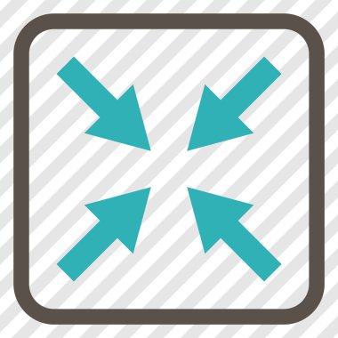 Oklar vektör simgesi bir çerçeve içinde sıkıştırmak