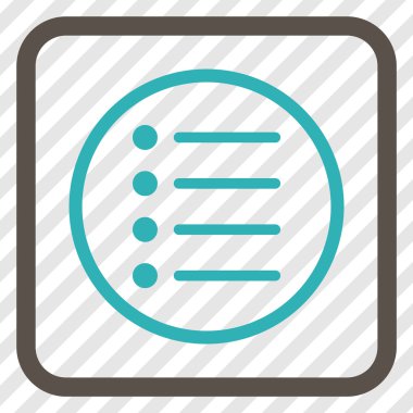 Öğeleri vektör simgesi bir çerçeve içinde