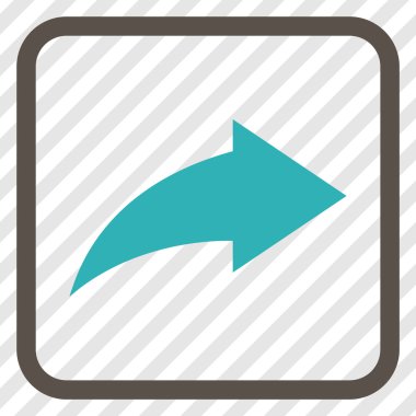 Vektör simgesi bir çerçeve içinde Yinele