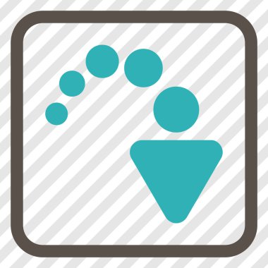 Vektör simgesi bir çerçeve içinde Yinele