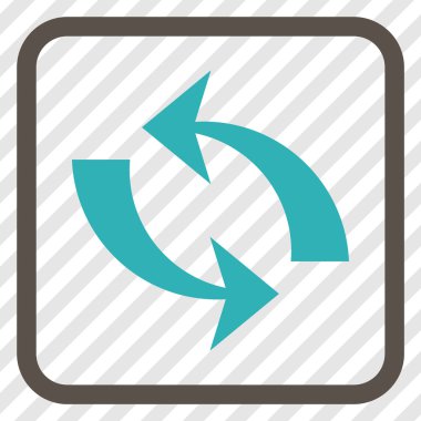 Vektör simgesi bir çerçeve içinde yenileme