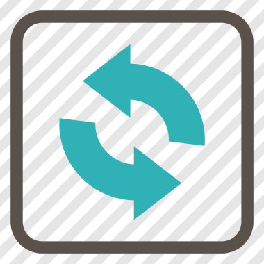 Vektör simgesi bir çerçeve içinde yenileme