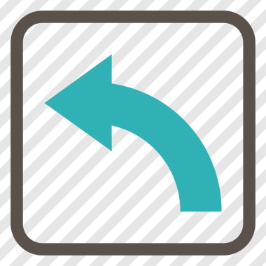 Sol vektör simgesi bir çerçeve içinde döndürme