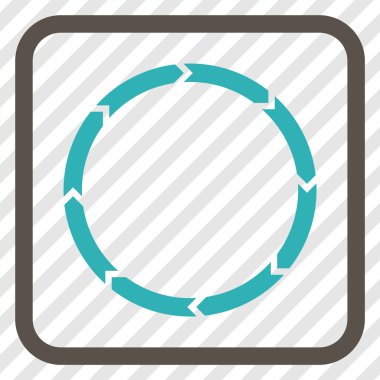 Döndürme vektör simgesi bir çerçeve içinde