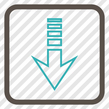 Vektör simgesi bir çerçeve içinde gönderin