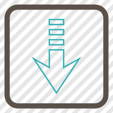 Vektör simgesi bir çerçeve içinde gönderin