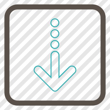 Vektör simgesi bir çerçeve içinde gönderin