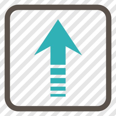 Vektör simgesi bir çerçeve içinde gönder