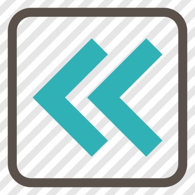 Shift Sol vektör simgesi bir çerçeve içinde