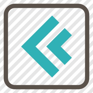 Shift Sol vektör simgesi bir çerçeve içinde