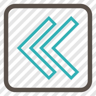 Shift Sol vektör simgesi bir çerçeve içinde