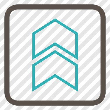 Vektör simgesi bir çerçeve içinde yukarı kayması