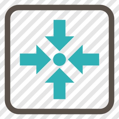 Oklar vektör simgesi bir çerçeve içinde küçültmek