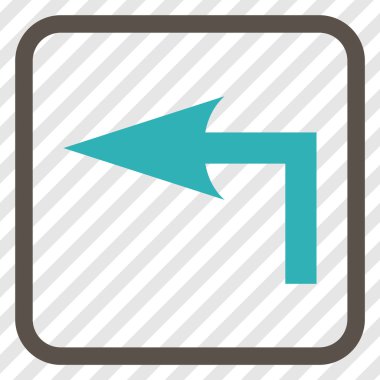 Sol vektör simge bir çerçevede açmak