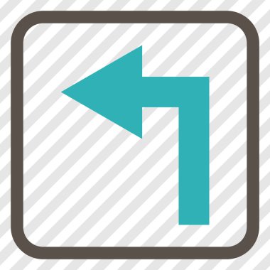 Sol vektör simge bir çerçevede açmak