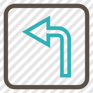 Sol vektör simge bir çerçevede açmak