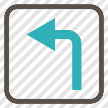 Sol vektör simge bir çerçevede açmak